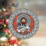 MacNab Tartan Ornament,  ceramic ornament, personalized christmas ornaments, christmas tree ornaments, christmas door decorations, Plaid Ornament, Tartan Ceramic Ornament