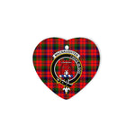 MacNaughten Scottish Clan Plaid Ornament Gift. Christmas Tree Ornament MacNaughten Clan Tartan Ornament Great Christmas Ornaments Gift Heart Ornament - Scotstee Shop