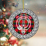 MacNaughton Clan Tartan Crest Badge Plaid Ornament Gift. Christmas Tree Ornament Tartan Ornament Great Christmas Ornaments Gift - Scotstee Shop