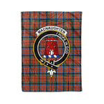 Macnaughton Tartan Blanket Plaid Blanket MacNaughton Ancient Clan Crest Badge Tartan Blanket Scottish Plaid Throw Blanket Tartan Plaid Fleece Blanket - Scotstee Shop