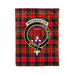 Macnaughton Tartan Plaid Fleece Blankets MacNaughton Plaid Blanket Clan Crest Badge Tartan Blanket Scottish Blanket