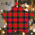MacNaughton Tartan Ornament Star Ornament, Christmas Star Decorations, ceramic ornament, Plaid Star Ceramic Ornament, Christmas Ornament Decorations Gift