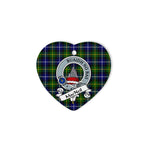 MacNeil of Barra Scottish Clan Badge Plaid Christmas Ornaments Gift Heart Ornament MacNeil of Barra Clan Tartan Ornaments, Plaid Ornament, christmas Ornament, plaid christmas ornament