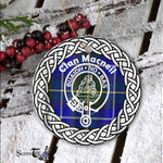 MacNeil Tartan Ornament,  ceramic ornament, personalized christmas ornaments, christmas tree ornaments, christmas door decorations, Plaid Ornament, Tartan Ceramic Ornament