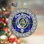 MacNeil Tartan Ornament,  ceramic ornament, personalized christmas ornaments, christmas tree ornaments, christmas door decorations, Plaid Ornament, Tartan Ceramic Ornament