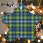MacNeill Of Barra Ancient Tartan Ornament Star Ornament, Christmas Star Decorations, ceramic ornament, Plaid Star Ceramic Ornament, Christmas Ornament Decorations Gift