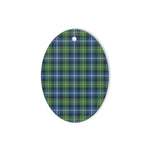 MacNeill Of Barra Ancient Tartan Oval Ornaments, Christmas Tree Ornament, Plaid Christmas Ornaments, Ceramic Oval Christmas Tree Decoration, Tartan Oval Ornaments, Christmas Tree Ornament, Plaid Christmas Ornaments, Ceramic Oval Christmas Tree Decoration