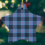 MacNeill Of Barra Tartan Ornament Star Ornament, Christmas Star Decorations, ceramic ornament, Plaid Star Ceramic Ornament, Christmas Ornament Decorations Gift