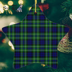 MacNeill Of Colonsay Hunting Tartan Ornament Star Ornament, Christmas Star Decorations, ceramic ornament, Plaid Star Ceramic Ornament, Christmas Ornament Decorations Gift