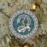 MacNeill Of Colonsay Tartan Ornament,  ceramic ornament, personalized christmas ornaments, christmas tree ornaments, christmas door decorations, Plaid Ornament, Tartan Ceramic Ornament