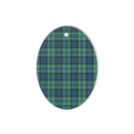 MacNeill Of Colonsay Tartan Oval Ornaments, Christmas Tree Ornament, Plaid Christmas Ornaments, Ceramic Oval Christmas Tree Decoration, Tartan Oval Ornaments, Christmas Tree Ornament, Plaid Christmas Ornaments, Ceramic Oval Christmas Tree Decoration