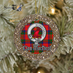 MacNicol Celtic Circle Plaid Ornament Gift. Christmas Tree Ornament Tartan Ornament Great Christmas Ornaments Gift - Scotstee Shop