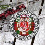 MacNicol Clan Tartan Crest Badge Plaid Ornament Gift. Christmas Tree Ornament Tartan Ornament Great Christmas Ornaments Gift - Scotstee Shop