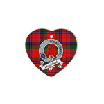 MacNicol of Scorrybreac Scottish Clan Badge Plaid Christmas Ornaments Gift Heart Ornament MacNicol Clan Tartan Ornaments, Plaid Ornament, christmas Ornament, plaid christmas ornament