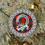 MacNicol Tartan Ornament,  ceramic ornament, personalized christmas ornaments, christmas tree ornaments, christmas door decorations, Plaid Ornament, Tartan Ceramic Ornament