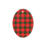 MacPhee Tartan Oval Ornaments, Christmas Tree Ornament, Plaid Christmas Ornaments, Ceramic Oval Christmas Tree Decoration, Tartan Oval Ornaments, Christmas Tree Ornament, Plaid Christmas Ornaments, Ceramic Oval Christmas Tree Decoration