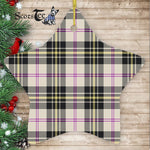 MacPherson Dress Ancient Tartan Ornament Star Ornament, Christmas Star Decorations, ceramic ornament, Plaid Star Ceramic Ornament, Christmas Ornament Decorations Gift