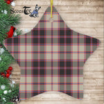 MacPherson Hunting Ancient Tartan Ornament Star Ornament, Christmas Star Decorations, ceramic ornament, Plaid Star Ceramic Ornament, Christmas Ornament Decorations Gift