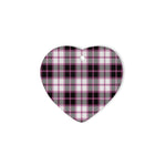 MacPherson Hunting Modern Tartan Heart Ornaments, Christmas Tree Ornament, Plaid Christmas Ornaments, Ceramic Heart Christmas Tree Decoration, Christmas Ornament, Plaid Ornament, Tartan Ornament, Buffalo Plaid Ornament