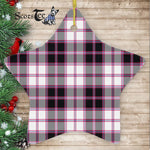 MacPherson Hunting Modern Tartan Ornament Star Ornament, Christmas Star Decorations, ceramic ornament, Plaid Star Ceramic Ornament, Christmas Ornament Decorations Gift