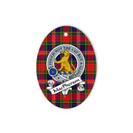Macpherson Scottish Clan Badge Plaid Ornament Gift. Christmas Tree Ornament Macpherson Tartan Ornament,  ceramic ornament, personalized christmas ornaments, christmas tree ornaments, christmas door decorations, Plaid Ornament, Tartan Ceramic Ornament