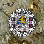 MacPherson Tartan Ornament,  ceramic ornament, personalized christmas ornaments, christmas tree ornaments, christmas door decorations, Plaid Ornament, Tartan Ceramic Ornament