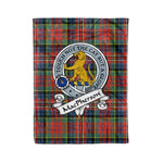 Macpherson Tartan Blanket Plaid Blanket MacPherson Ancient Clan Badge Tartan Blanket Scottish Plaid Throw Blanket Tartan Plaid Fleece Blanket - Scotstee Shop
