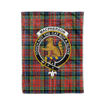 Macpherson Tartan Blanket Plaid Blanket MacPherson Ancient Clan Crest Badge Tartan Blanket Scottish Plaid Throw Blanket Tartan Plaid Fleece Blanket - Scotstee Shop