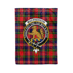 Macpherson Tartan Blanket Plaid Blanket MacPherson Modern Clan Crest Badge Tartan Blanket Scottish Plaid Throw Blanket Tartan Plaid Fleece Blanket - Scotstee Shop