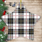 MacPherson Tartan Ornament Star Ornament, Christmas Star Decorations, ceramic ornament, Plaid Star Ceramic Ornament, Christmas Ornament Decorations Gift