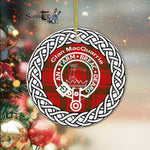 MacQuarrie Clan Tartan Crest Badge Plaid Ornament Gift. Christmas Tree Ornament Tartan Ornament Great Christmas Ornaments Gift - Scotstee Shop