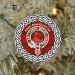 MacQuarrie Clan Tartan Crest Badge Plaid Ornament Gift. Christmas Tree Ornament Tartan Ornament Great Christmas Ornaments Gift - Scotstee Shop