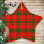 MacQuarrie Modern Tartan Ornament Star Ornament, Christmas Star Decorations, ceramic ornament, Plaid Star Ceramic Ornament, Christmas Ornament Decorations Gift