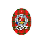 MacQuarrie Scottish Clan Badge Plaid Ornament Gift. Christmas Tree Ornament MacQuarrie Tartan Ornament,  ceramic ornament, personalized christmas ornaments, christmas tree ornaments, christmas door decorations, Plaid Ornament, Tartan Ceramic Ornament