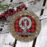 MacQueen Celtic Circle Plaid Ornament Gift. Christmas Tree Ornament Tartan Ornament Great Christmas Ornaments Gift - Scotstee Shop
