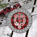 MacQueen Clan Tartan Crest Badge Plaid Ornament Gift. Christmas Tree Ornament Tartan Ornament Great Christmas Ornaments Gift - Scotstee Shop