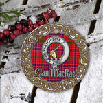 MacRae Celtic Circle Plaid Ornament Gift. Christmas Tree Ornament Tartan Ornament Great Christmas Ornaments Gift - Scotstee Shop