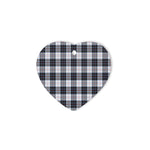 MacRae Dress Modern Tartan Heart Ornaments, Christmas Tree Ornament, Plaid Christmas Ornaments, Ceramic Heart Christmas Tree Decoration, Christmas Ornament, Plaid Ornament, Tartan Ornament, Buffalo Plaid Ornament