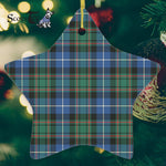 MacRae Hunting Ancient Tartan Ornament Star Ornament, Christmas Star Decorations, ceramic ornament, Plaid Star Ceramic Ornament, Christmas Ornament Decorations Gift