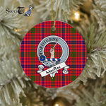 MacRae Scottish Clan Badge Plaid Ornament Gift. Christmas Tree Ornament MacRae Clan Tartan Ornament Great Christmas Ornaments Gift - Scotstee Shop