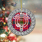 MacRae Scottish Clan Tartan Crest Badge Old Plaid Ornament Gift. Christmas Tree Ornament Tartan Ornament Great Christmas Ornaments Gift - Scotstee Shop