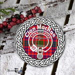 MacRae Scottish Clan Tartan Crest Badge Old Plaid Ornament Gift. Christmas Tree Ornament Tartan Ornament Great Christmas Ornaments Gift - Scotstee Shop
