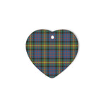 MacSporran Tartan Heart Ornaments, Christmas Tree Ornament, Plaid Christmas Ornaments, Ceramic Heart Christmas Tree Decoration, Christmas Ornament, Plaid Ornament, Tartan Ornament, Buffalo Plaid Ornament