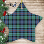 MacTaggart Tartan Ornament Star Ornament, Christmas Star Decorations, ceramic ornament, Plaid Star Ceramic Ornament, Christmas Ornament Decorations Gift