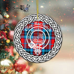 MacTavish Scottish Clan Tartan Badge Plaid Ornament Gift. Christmas Tree Ornament Tartan Ornament Great Christmas Ornaments Gift - Scotstee Shop