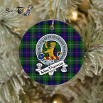 MacThomas Scottish Clan Badge Plaid Ornament Gift. Christmas Tree Ornament MacThomas Clan Tartan Ornament Great Christmas Ornaments Gift - Scotstee Shop
