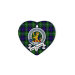 MacThomas Scottish Clan Badge Plaid Christmas Ornaments Gift Heart Ornament MacThomas Clan Tartan Ornaments, Plaid Ornament, christmas Ornament, plaid christmas ornament