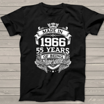 Made In 1966 55 Years Of Being Awesome 55th Birthday Birthday Shirt - Scotstee Shop
