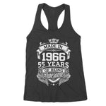 Made In 1966 55 Years Of Being Awesome 55th Birthday Women's Tank Top - Scotstee Shop
