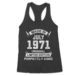 Made In July 1971 50th Birthday Tee For 50 Years Old Women's Tank Top - Scotstee Shop